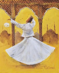 Abdul Hameed, 18 x 24 inch, Acrylic on Canvas, Figurative Painting, AC-ADHD-097
